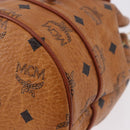 MCM Vicetos Logogram Shoulder Bag PVC Leather Brown Gold Auth hk3898-14
