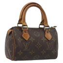 LOUIS VUITTON Monogram Mini Speedy Hand Bag M41534 LV Auth hk3900-1