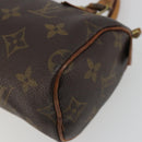 LOUIS VUITTON Monogram Mini Speedy Hand Bag M41534 LV Auth hk3900-14