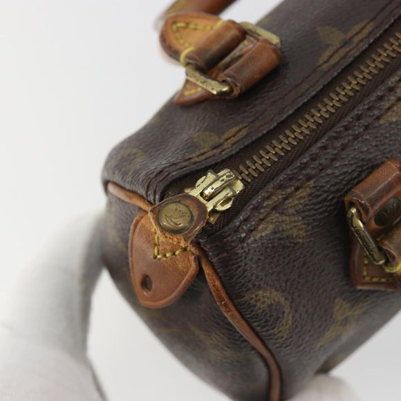 LOUIS VUITTON Monogram Mini Speedy Hand Bag M41534 LV Auth hk3900