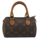 LOUIS VUITTON Monogram Mini Speedy Hand Bag M41534 LV Auth hk3900-13