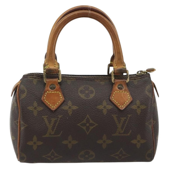 LOUIS VUITTON Monogram Mini Speedy Hand Bag M41534 LV Auth hk3900