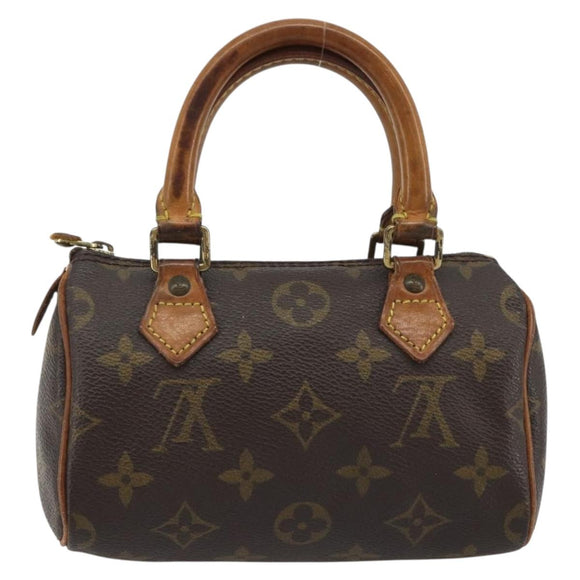 LOUIS VUITTON Monogram Mini Speedy Hand Bag M41534 LV Auth hk3900