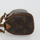 LOUIS VUITTON Monogram Mini Speedy Hand Bag M41534 LV Auth hk3900-4
