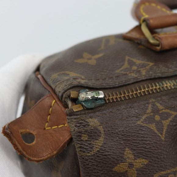 LOUIS VUITTON Monogram Speedy 25 Hand Bag M41528 LV Auth hk3902