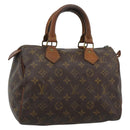 LOUIS VUITTON Monogram Speedy 25 Hand Bag M41528 LV Auth hk3902-1