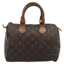 LOUIS VUITTON Monogram Speedy 25 Hand Bag M41528 LV Auth hk3902-2