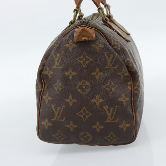 LOUIS VUITTON Monogram Speedy 25 Hand Bag M41528 LV Auth hk3902