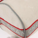 CHANEL Chanel Sports Shoulder Bag Nylon White Silver CC Auth hk3904-10