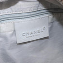 CHANEL Chanel Sports Shoulder Bag Nylon White Silver CC Auth hk3904-15
