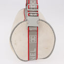 CHANEL Chanel Sports Shoulder Bag Nylon White Silver CC Auth hk3904-5