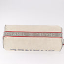 CHANEL Chanel Sports Shoulder Bag Nylon White Silver CC Auth hk3904-9