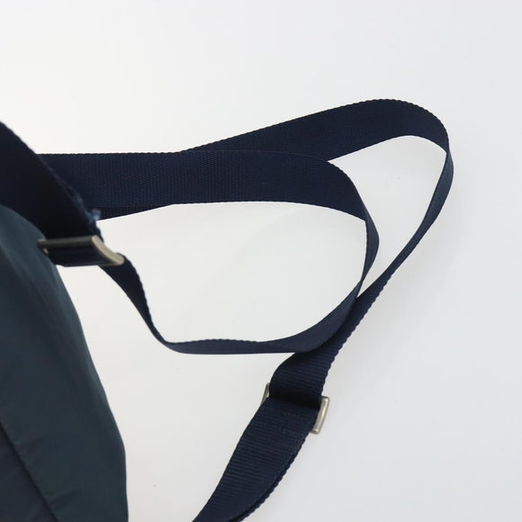 PRADA Backpack Nylon Navy Silver Auth hk3905