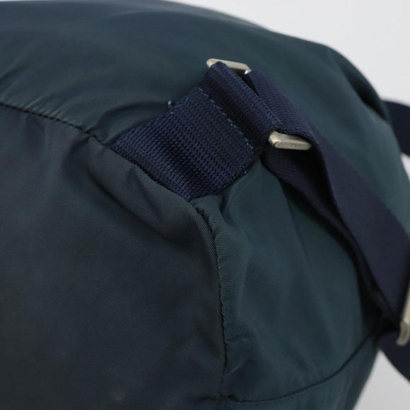 PRADA Backpack Nylon Navy Silver Auth hk3905