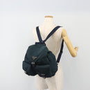 PRADA Backpack Nylon Navy Silver Auth hk3905-28