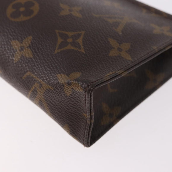 LOUIS VUITTON Monogram Poche Toilette 15 Pouch M47546 LV Auth hk3907