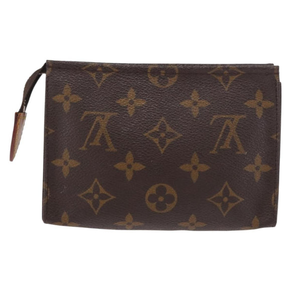 LOUIS VUITTON Monogram Poche Toilette 15 Pouch M47546 LV Auth hk3907