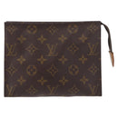 LOUIS VUITTON Monogram Poche Toilette 19 Pouch M47544 LV Auth hk3909-13