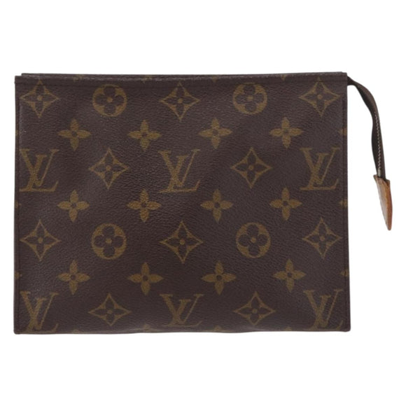 LOUIS VUITTON Monogram Poche Toilette 19 Pouch M47544 LV Auth hk3909