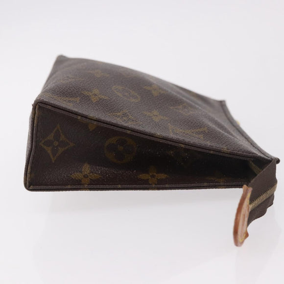 LOUIS VUITTON Monogram Poche Toilette 19 Pouch M47544 LV Auth hk3909