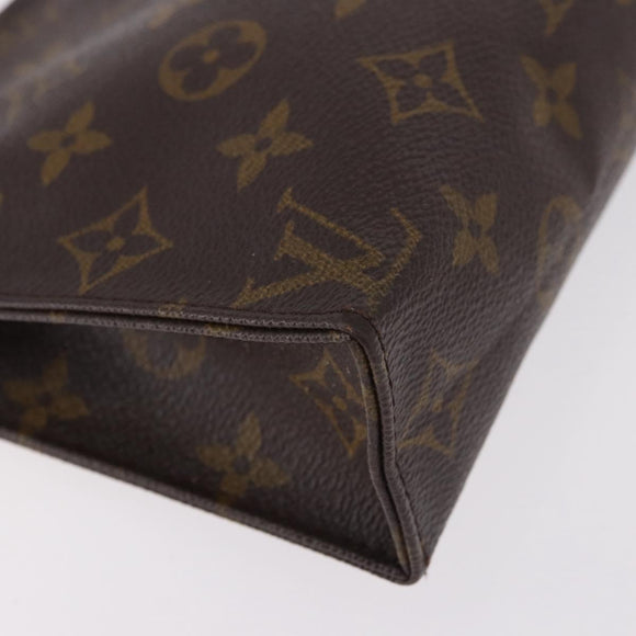 LOUIS VUITTON Monogram Poche Toilette 19 Pouch M47544 LV Auth hk3909
