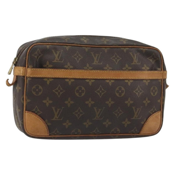 LOUIS VUITTON Monogram Compiegne 28 Clutch Tas M51845 LV Auth hk3912