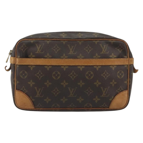 LOUIS VUITTON Monogram Compiegne 28 Clutch Tas M51845 LV Auth hk3912
