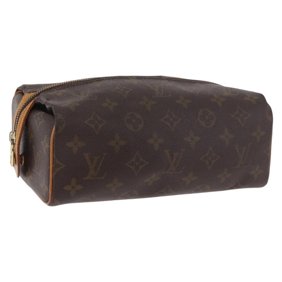LOUIS VUITTON Monogram Trousse Patte Pression Cosmetic Pouch M47636 Auth hk3913