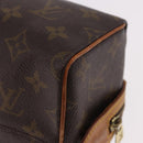 LOUIS VUITTON Monogram Trousse Patte Pression Cosmetic Pouch M47636 Auth hk3913-14