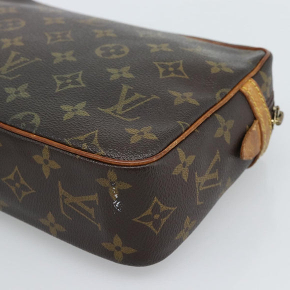 LOUIS VUITTON Monogram Compiegne 23 Clutch Bag M51847 LV Auth hk3914