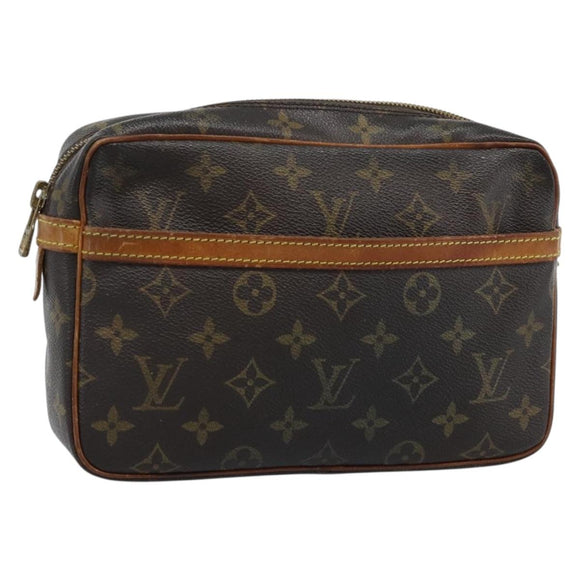 LOUIS VUITTON Monogram Compiegne 23 Clutch Bag M51847 LV Auth hk3914