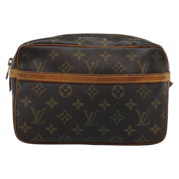 LOUIS VUITTON Monogram Compiegne 23 Clutch Bag M51847 LV Auth hk3914