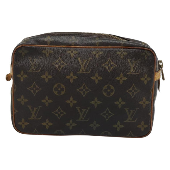 LOUIS VUITTON Monogram Compiegne 23 Clutch Bag M51847 LV Auth hk3914