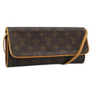 LOUIS VUITTON Monogram Pochette Twin GM Shoulder Bag M51852 LV Auth hk3915-1