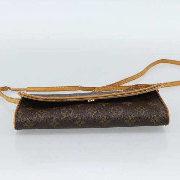 LOUIS VUITTON Monogram Pochette Twin GM Shoulder Bag M51852 LV Auth hk3915