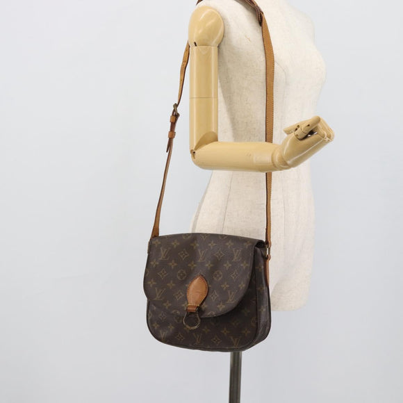 LOUIS VUITTON Monogram Saint Cloud GM Schoudertas M51242 LV Auth hk3916