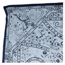 HERMES Carre 140 Scarf ""Peuple Du Vent"" Cashmere Navy Auth hk3921M-2