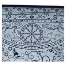 HERMES Carre 140 Scarf ""Peuple Du Vent"" Cashmere Navy Auth hk3921M-3