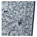 HERMES Carre 140 Scarf ""Peuple Du Vent"" Cashmere Navy Auth hk3921M-7