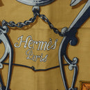 HERMES Carre 140 Scarf ""LINSTRVCTON DU ROY"" Cashmere Brown Auth hk3924V-12