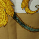 HERMES Carre 140 Scarf ""LINSTRVCTON DU ROY"" Cashmere Brown Auth hk3924V-14