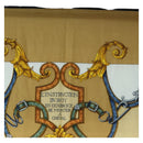 HERMES Carre 140 Scarf ""LINSTRVCTON DU ROY"" Cashmere Brown Auth hk3924V-3