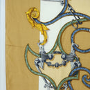 HERMES Carre 140 Scarf ""LINSTRVCTON DU ROY"" Cashmere Brown Auth hk3924V-5