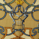 HERMES Carre 140 Scarf ""LINSTRVCTON DU ROY"" Cashmere Brown Auth hk3924V-6