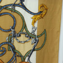 HERMES Carre 140 Scarf ""LINSTRVCTON DU ROY"" Cashmere Brown Auth hk3924V-7