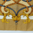 HERMES Carre 140 Scarf ""LINSTRVCTON DU ROY"" Cashmere Brown Auth hk3924V-9