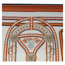 HERMES Carre 140 Scarf ""Grand Tralala"" Cashmere Beige Auth hk3925V-3