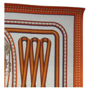 HERMES Carre 140 Scarf ""Grand Tralala"" Cashmere Beige Auth hk3925V-4