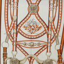 HERMES Carre 140 Scarf ""Grand Tralala"" Cashmere Beige Auth hk3925V-6