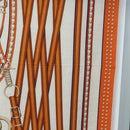 HERMES Carre 140 Scarf ""Grand Tralala"" Cashmere Beige Auth hk3925V-7